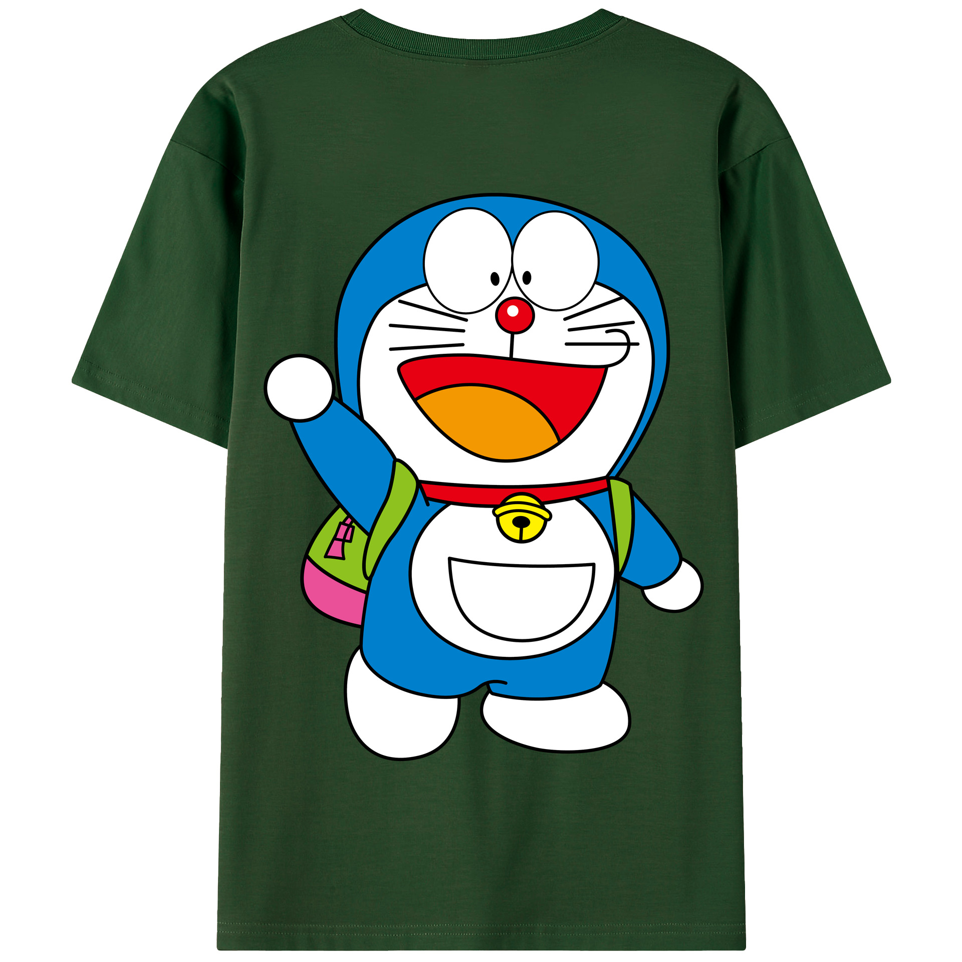 （画像用） ドラえもん Doraemon 綿100％半袖Tシャツ（背面プリント）